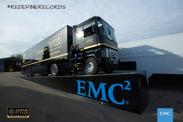 รถบรรทุกกระโดดข้ามรถแข่งฟอร์มูล่าวัน