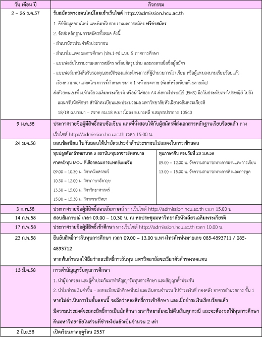 ม.หัวเฉียว แจกทุนการศึกษา 2558 