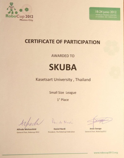 ทีม SKUBA ม.เกษตร ป้องกันแชมป์โลกสมัยที่ 4 ได้สำเร็จ