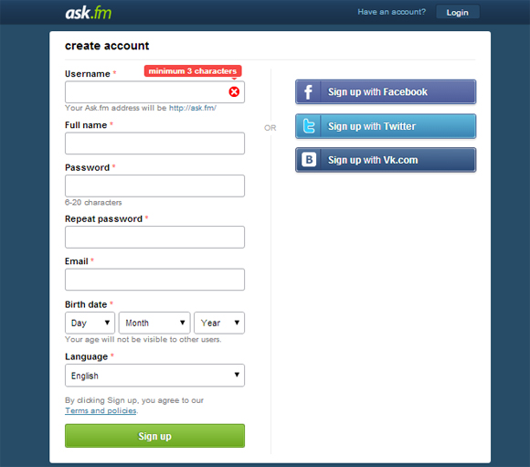 ask.fm คืออะไร 