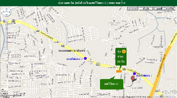 แผนที่ ทุ่งทานตะวัน (หลังโรงเรียนสตรีวิทย์ 2)