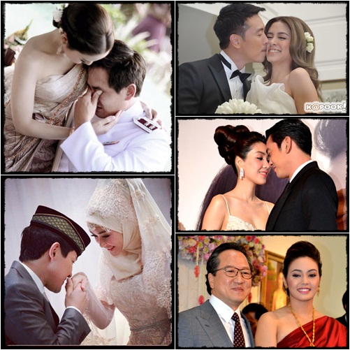 รวมคู่รักดารา วิวาห์ฟ้าแล่บ ในปี 2555