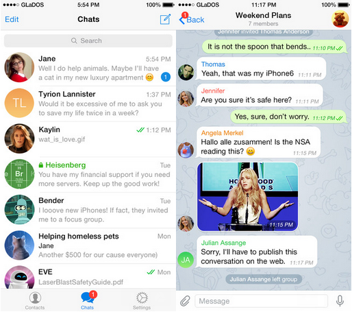 Telegram Messenger แอพฯ แชทความปลอดภัยสูง ป้องกันความลับรั่วไหล