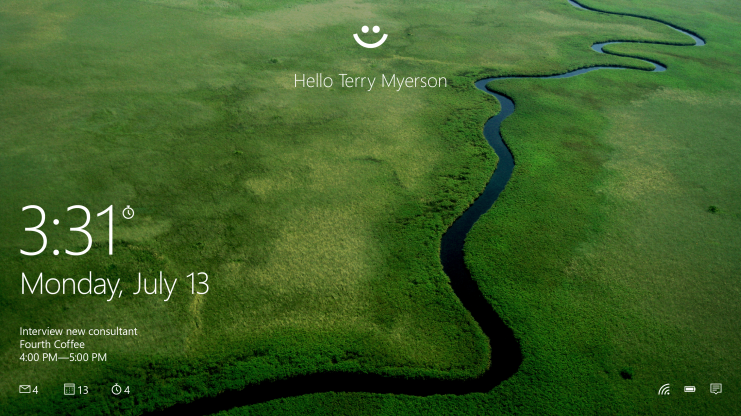 ไมโครซอฟท์เปิดตัว Windows Hello ระบบยืนยันตัวตนสำหรับ Windows 10
