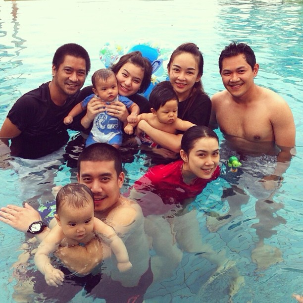 3 ลูกดารา นิหน่า - เป้ย - ฝ้าย ประชันหล่อที่หัวหิน 