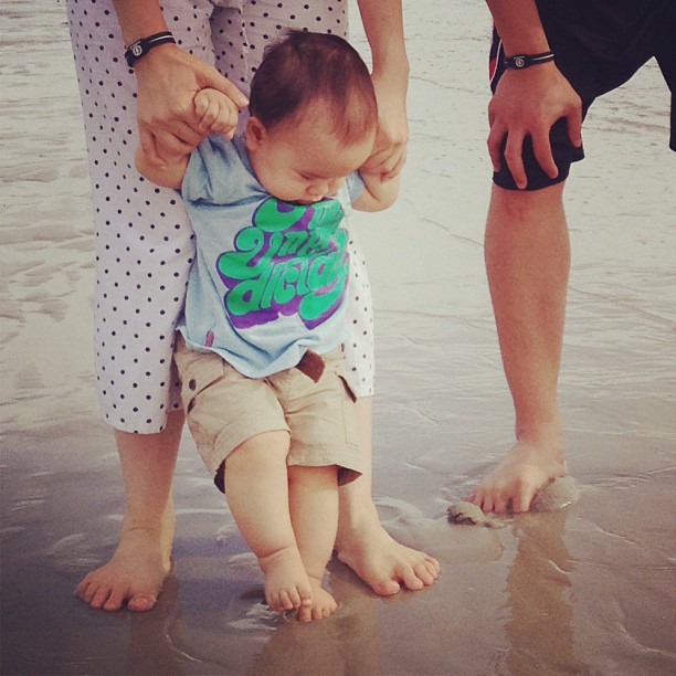 3 ลูกดารา นิหน่า - เป้ย - ฝ้าย ประชันหล่อที่หัวหิน 