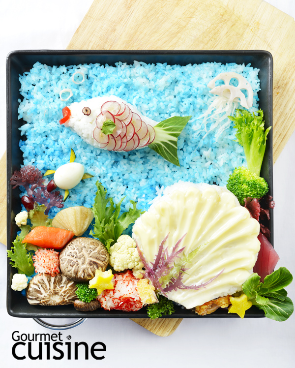 Undersea Bento ไอเดียทำเบนโตะใต้ท้องทะเล
